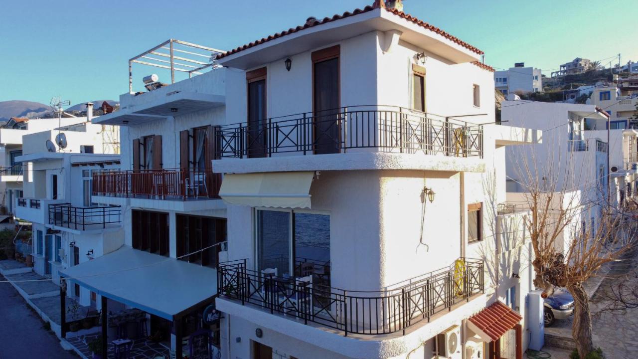 The Island House - Family Size Apt - Overlooking The Aegean - 3 Steps From The Beach موخلوس المظهر الخارجي الصورة